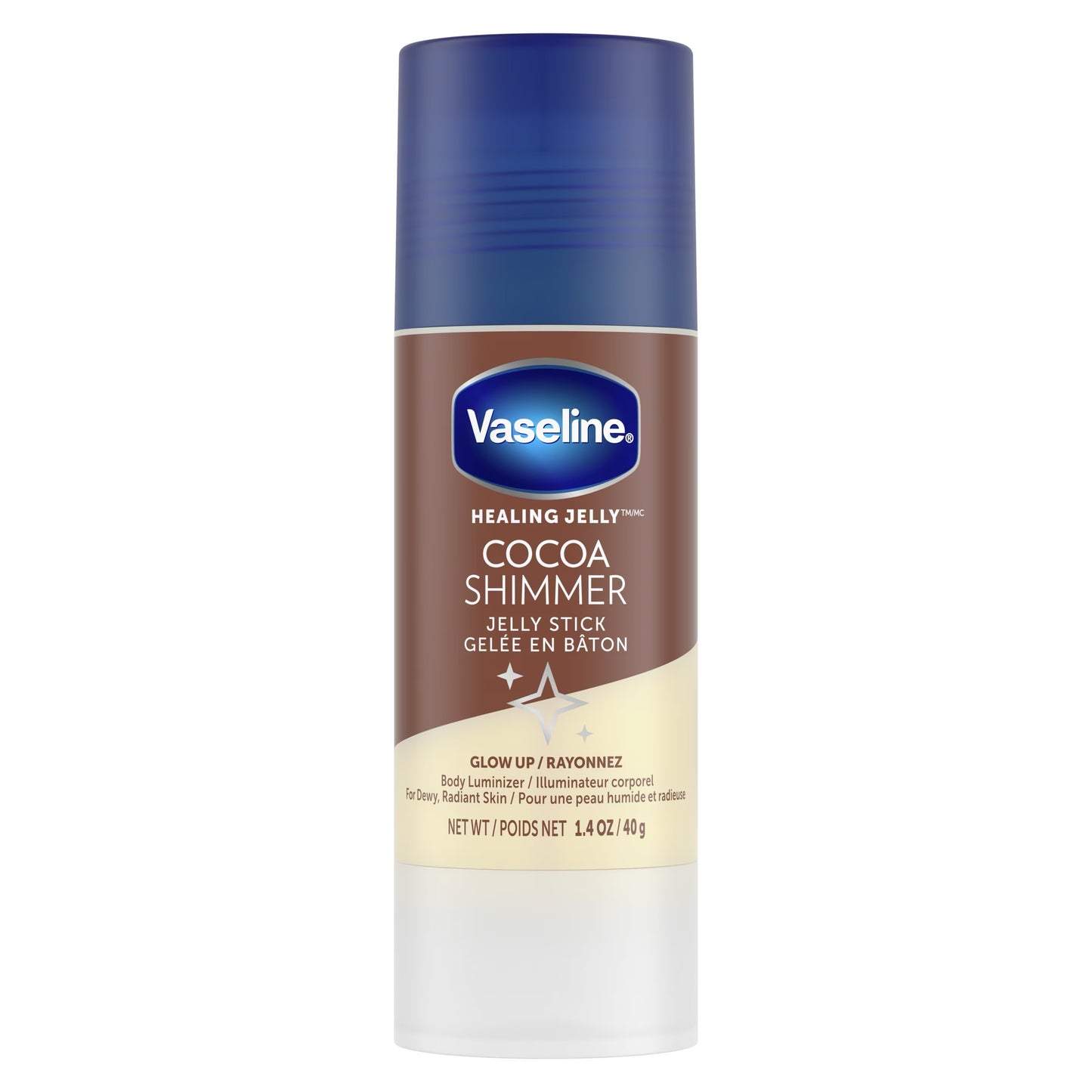 Vaseline cocoa shimmer body balm jelly stick 40g