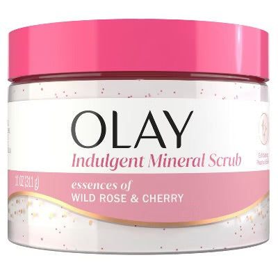 Olay Wild Rose & Cherry Indulgent Mineral Scrub - 11oz