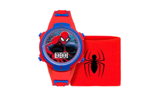 Kids Spiderman Digital Watch and Sweatband Set