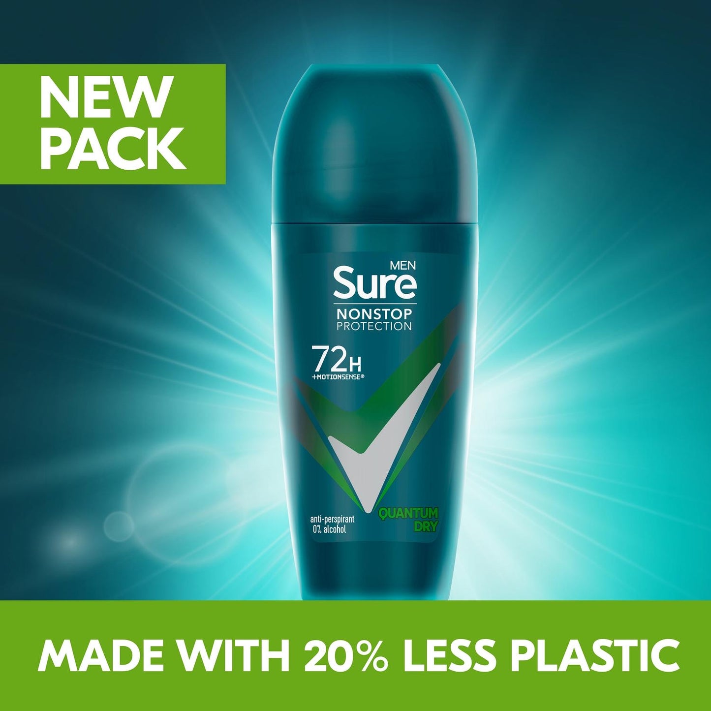 Sure Men Nonstop Quantum Dry Antiperspirant Deodorant Roll On 50ml