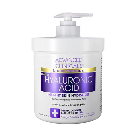 Advanced Clinicals Hyaluronic Acid Instant Skin Hydrator 16OZ