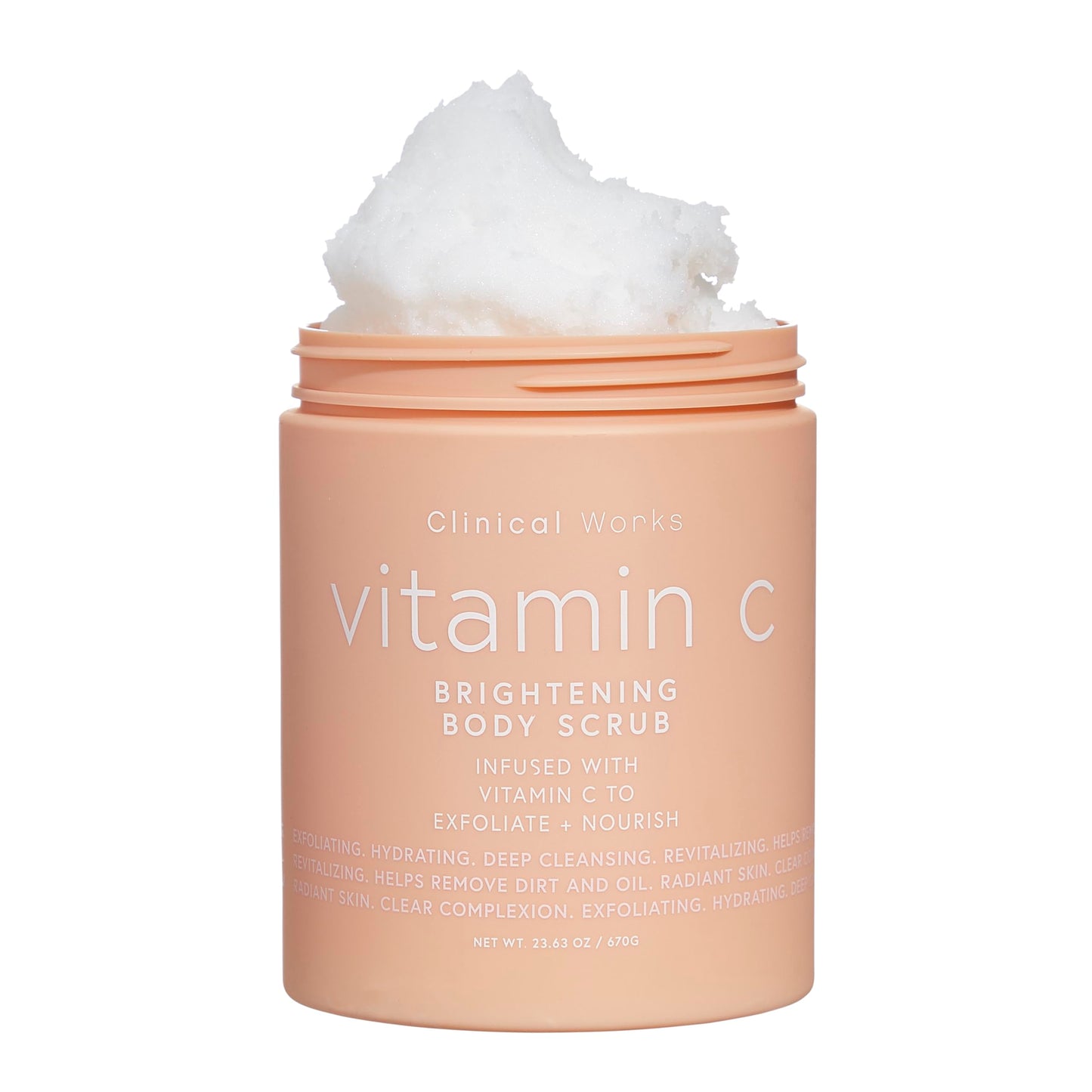 Clinical Works Vitamin C Exfoliating Body Scrub | 23.63 Oz