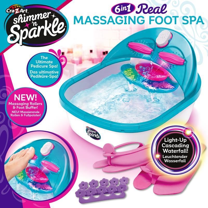 Shimmer 'N Sparkle 6-in-1 Real Massaging Foot Spa