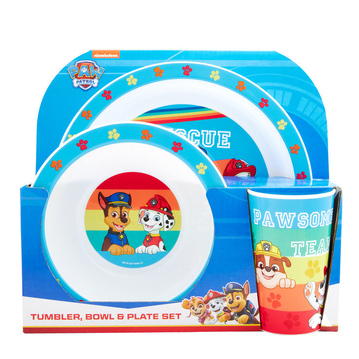 PAW Patrol Rainbow Polypropylene Dine Set - Blue