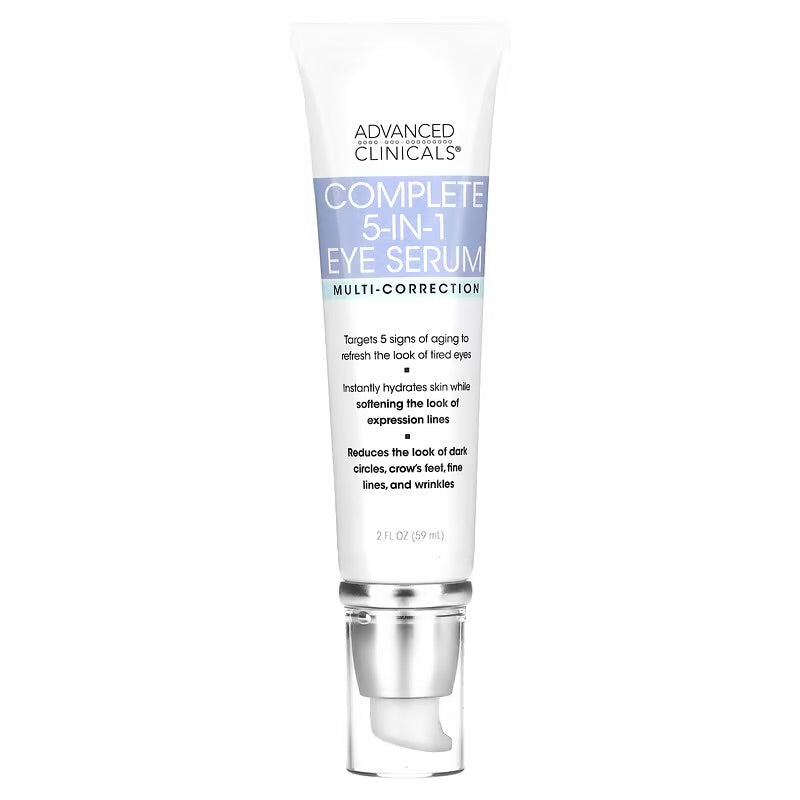 Advanced Clinicals, Complete 5-in-1 Eye Serum, 59ml