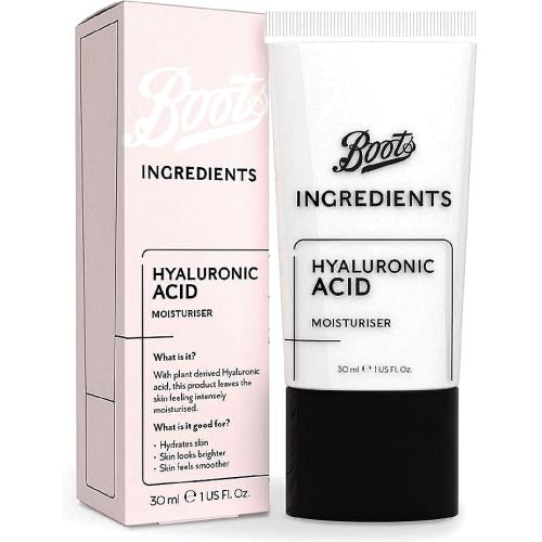 Boots Ingredients Hyaluronic Acid Moisturiser 30ml