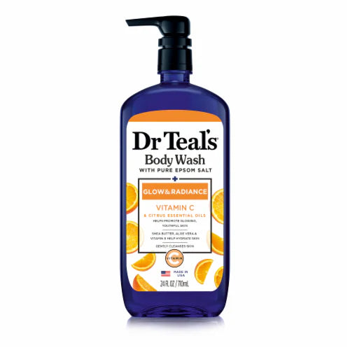 Dr Teal’s Pure Epsom Salt Body Wash Vitamin C and Citrus Oils 710ML