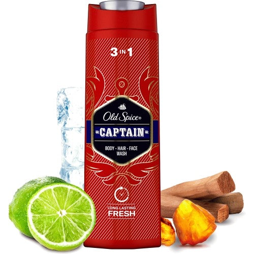 Old Spice Captain 3 in 1 shower gel for men 400ml