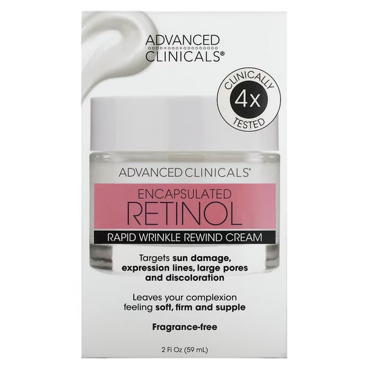 Advanced Clinicals Encapsulated Retinol Rapid Wrinkle Rewind Cream (59ml)