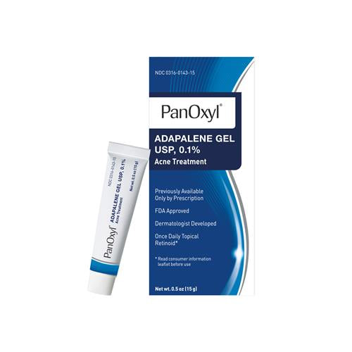 PanOxyl Adapalene Gel USP, 0.1%, Acne Treatment, 0.5 oz (15 g)