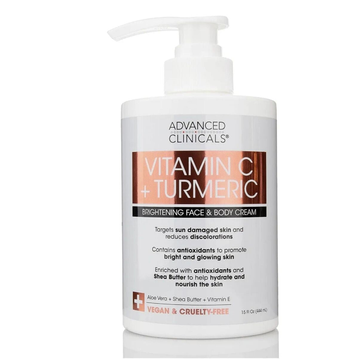 Advanced Clinicals Vitamin C Cream Infused W/ Turmeric, Vitamin E, & Shea Butter