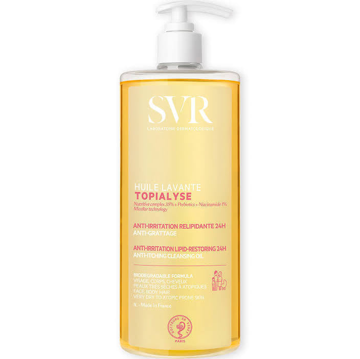SVR Topialyse Face and Body Emulsifying Micellar Oil Wash 1000ml