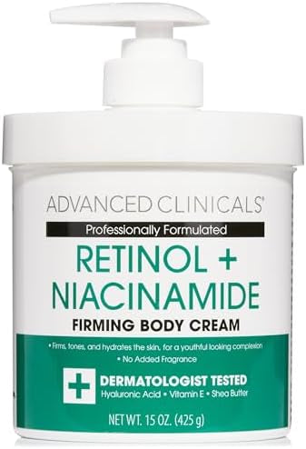 Advanced Clinicals Retinol + Niacinamide forming body cream 425g - FRAGRANCE FREE