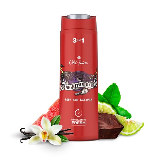 Old Spice Night Panther 3 in 1 shower gel for men 400ml