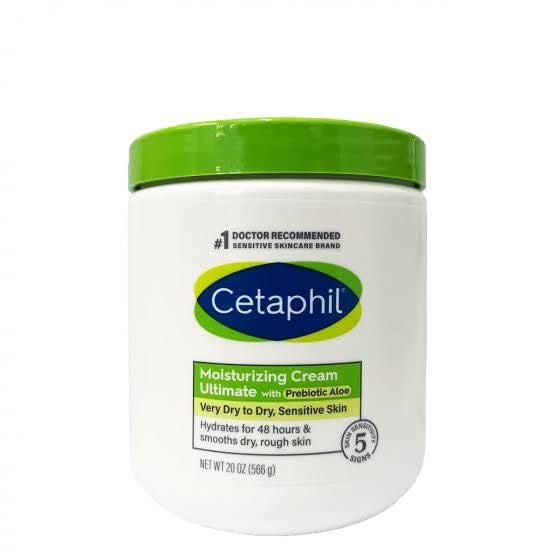 Cetaphil Moisturizing Cream Ultimate with Prebiotic Aloe & Antioxidants 453g / 566g