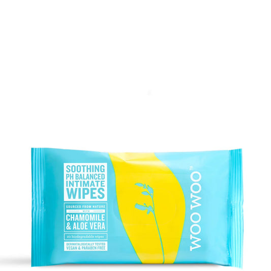 WooWoo Soothe It! Chamomile and Aloe VeraIntimate Wipe (20 Pack)
