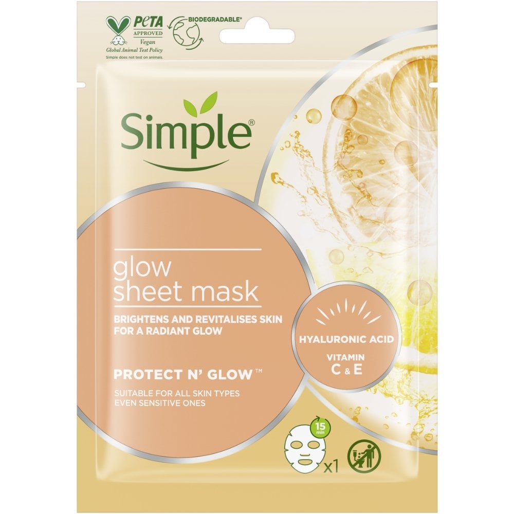 Simple Protect 'N' Glow Sheet Mask