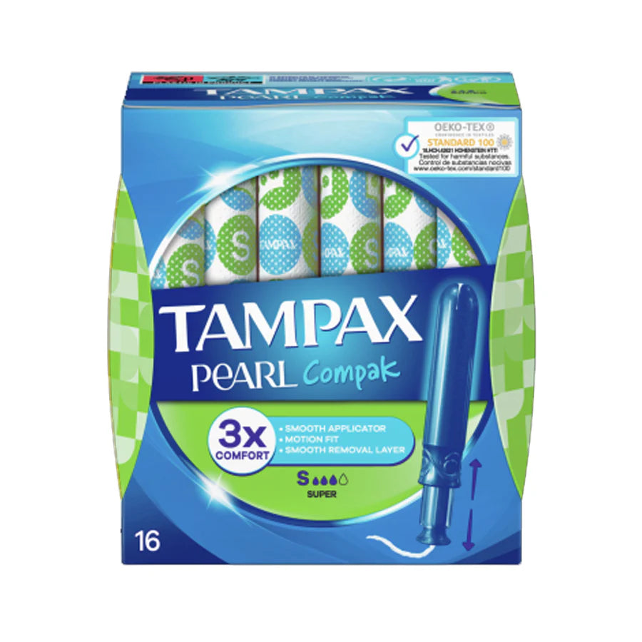 Tampax Pearl Compak Super Applicator Tampons 16
