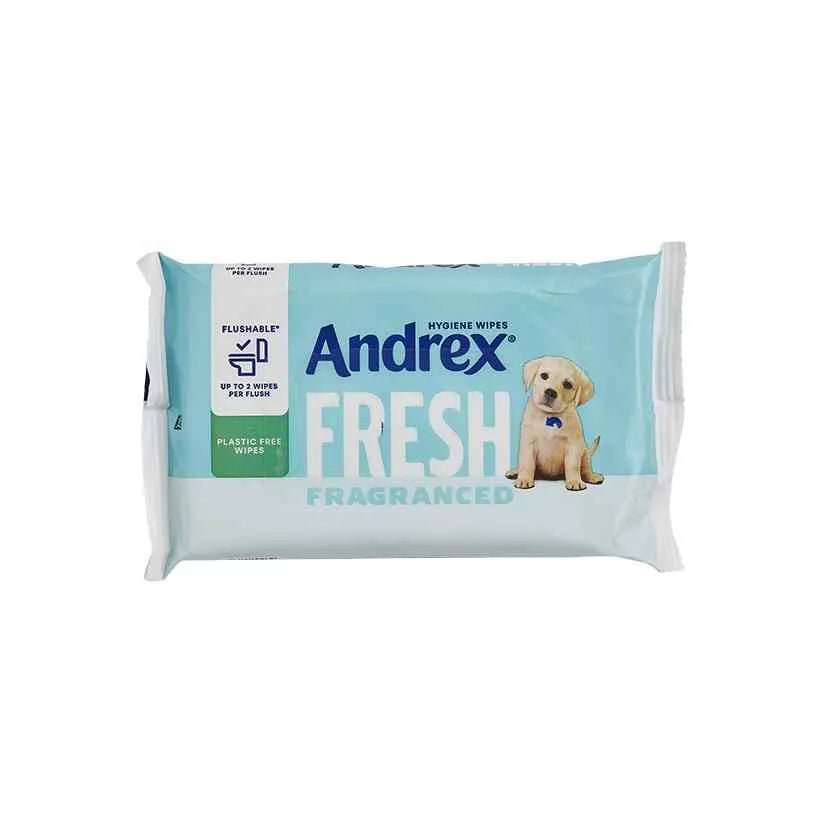 Andrex Fresh Fragranced Moist Toilet Tissue Hygiene Wipes 30's