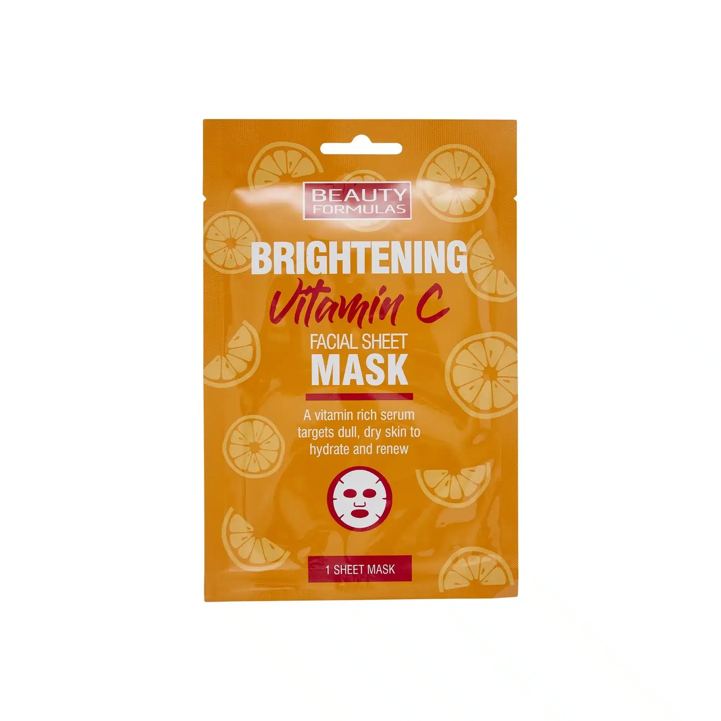 Beauty Formulas Brightening Vitamin C Facial Sheet Mask