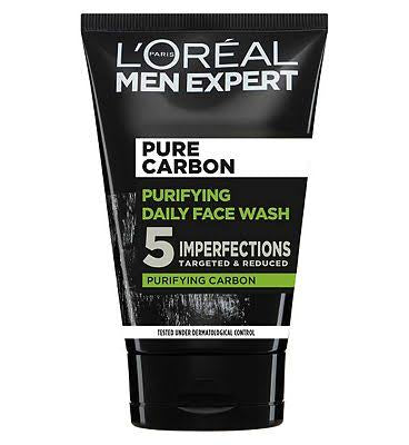 L'Oreal Men Expert Pure Carbon Purifying Daily Face Wash Cleanser 100ml