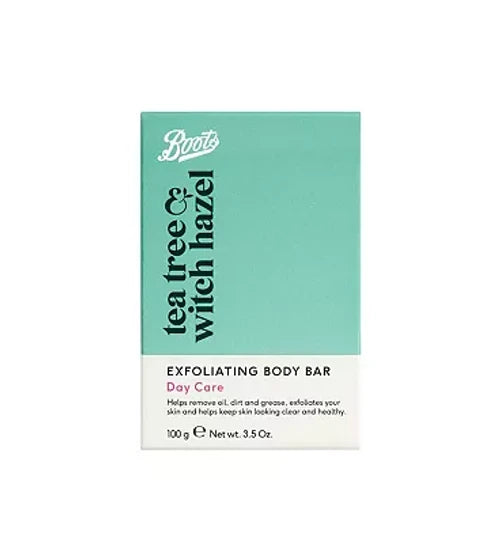 Boots Tea Tree & Witch Hazel Exfoliating Body Bar 100g