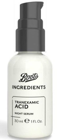 Boots Ingredients Tranexamic Acid Night Serum 30ml