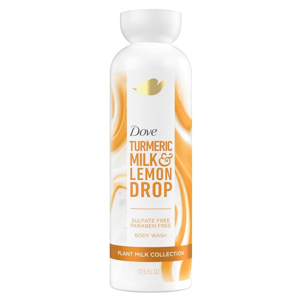 Dove Beauty Plant Milk Cleansing Body Wash - Turmeric & Lemon - 17.5 fl oz