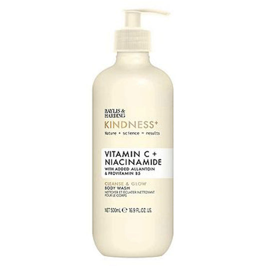 Baylis & Harding Kindness + Vitamin C & Niacinimide 500ml Cleanse & Glow Body Wash
