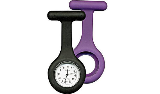 Constant Nurses' Purple and Black Fob Watch