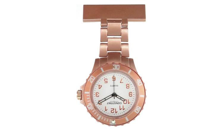 Constant Nurses' Rose Coloured Fob Sports Style Watch