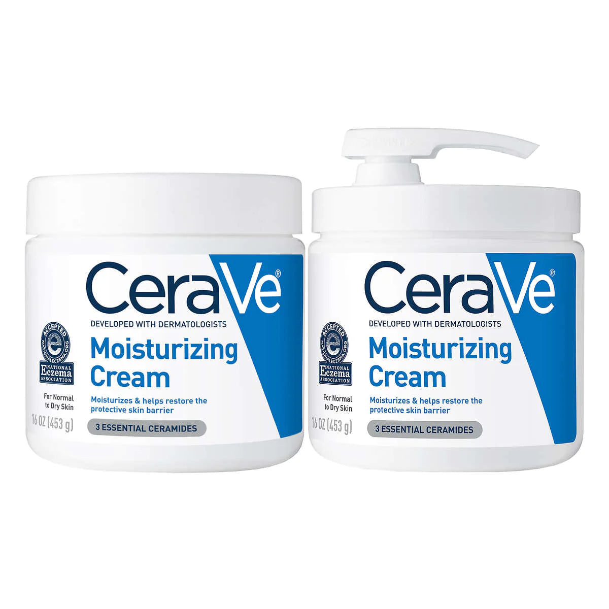 Cerave Moisturizing Cream 16 Oz Pump + 16 Oz Refill, 2-Pack