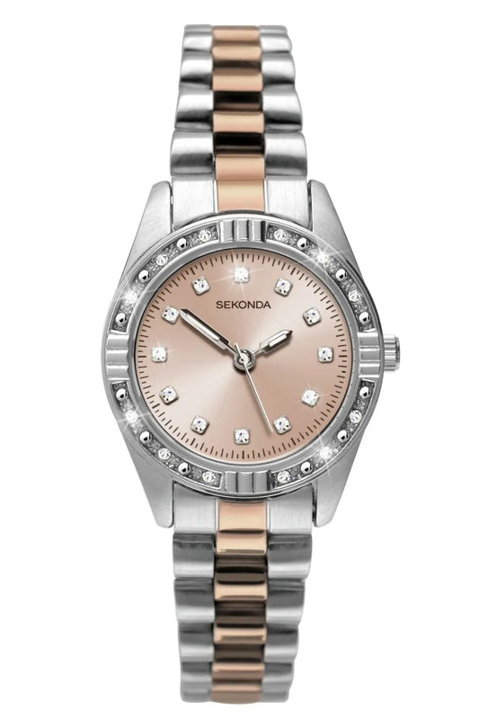Sekonda Ladies Two Tone Stainless Steel Bracelet Watch