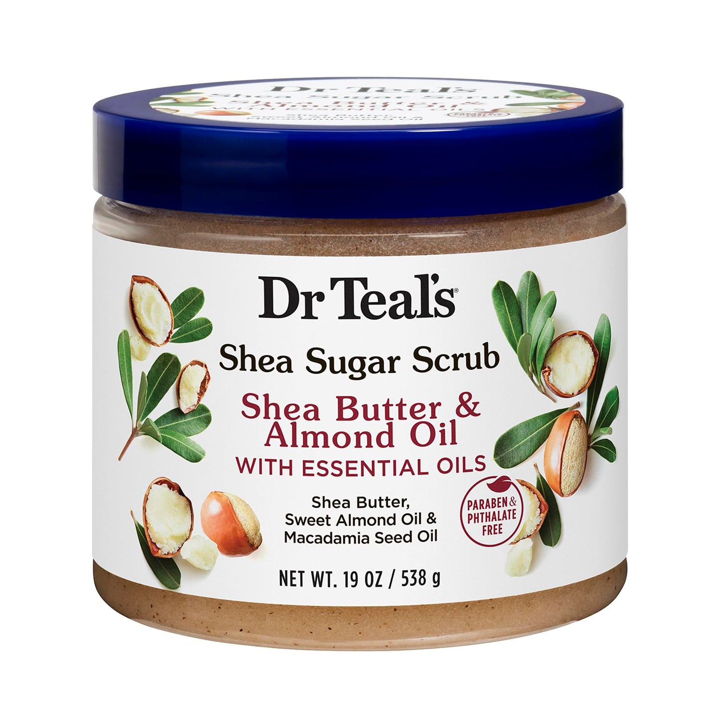 Dr Teal's Shea Butter & Almond Oil Body Sugar Scrub 538g