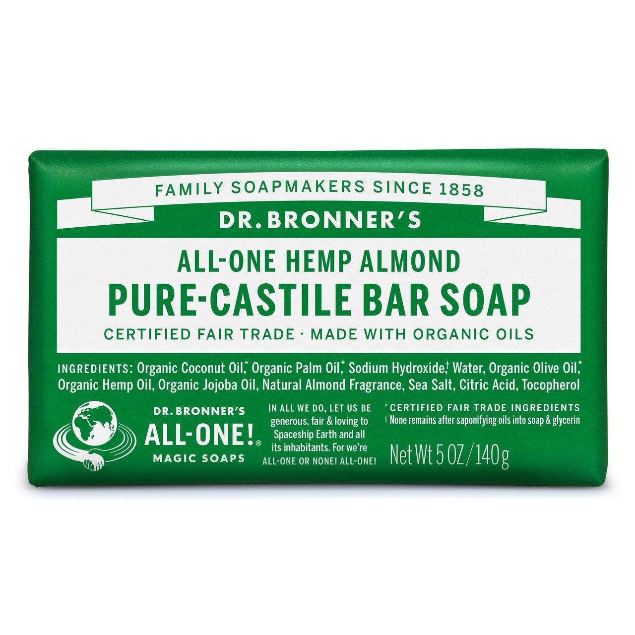 PURE-CASTILE BAR SOAP - ALMOND