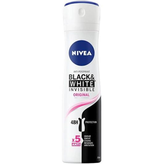 Nivea Anti-Perspirant Deodorant Black & White Original For Women 150ml