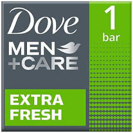 Dove Men+Care Body and Face Soap Bar Extra Fresh 90g