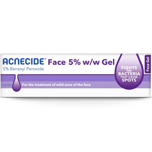 Acnecide Face Gel Spot Treatment with Benzoyl Peroxide 15g