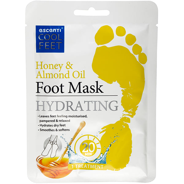 Escenti hydrating foot mask honey & almond oil