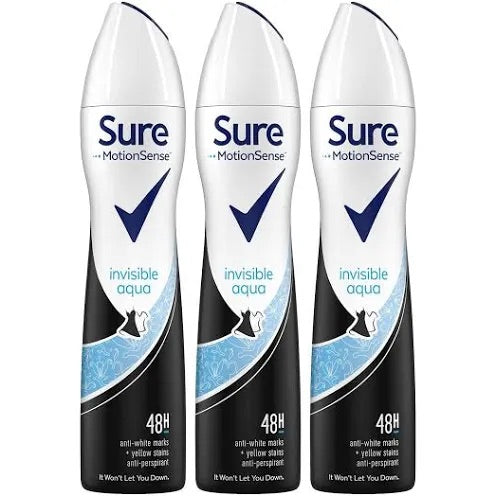 Sure Invisible Aqua Anti-Perspirant Deodorant For Women 150ml