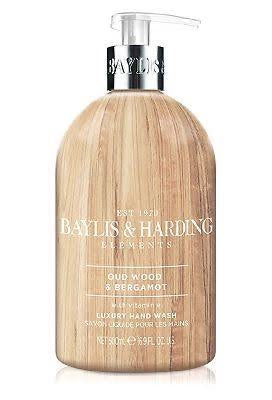 Bayliss & Harding Elements Oud Wood & Bergamot Luxury Hand Wash 500ml