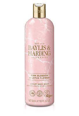 Baylis & Harding Elements Pink Blossom & Lotus Flower Luxury Body wash 500ml - vegan friendly
