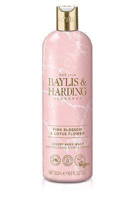 Bayliss & Harding Elements Pink Blossom & Lotus Flower Luxury Body wash 500ml - vegan friendly