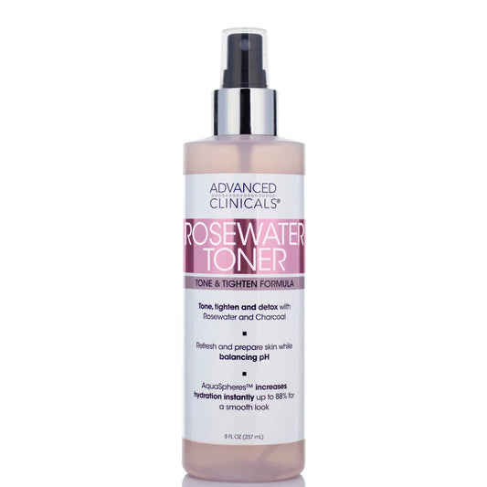 Advanced Clinicals Rosewater + Collagen Face Toner Mist