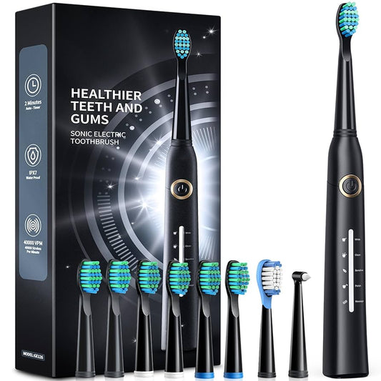 Sonic electric toothbrush for healthier teeth and gums
