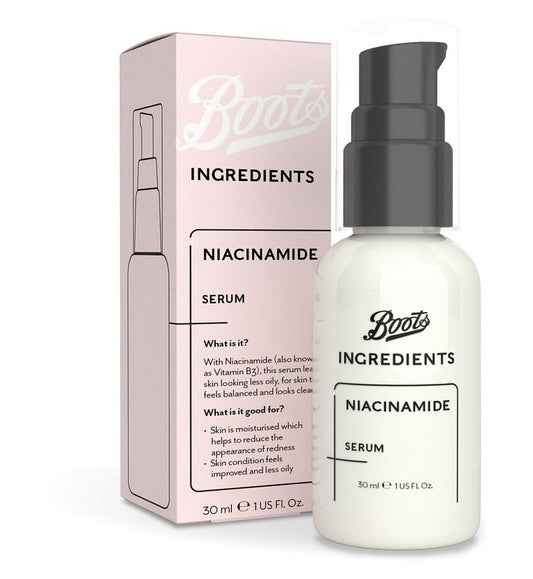 Boots Ingredients Niacinamide serum 30ml