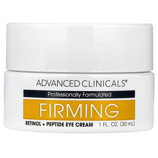 Advanced Clinicals Firming Retinol + Peptide Eye Cream, 1 fl oz (30 ml)