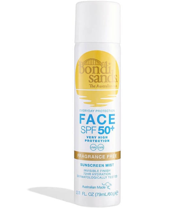 Bondi Sands SPF50+ Fragrance Free Face Mist 60g