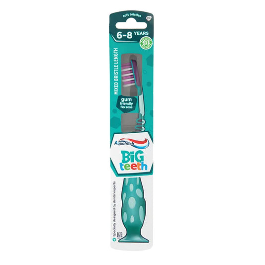 Aquafresh Big Teeth Soft Bristles Kids Toothbrush 6-8 Years