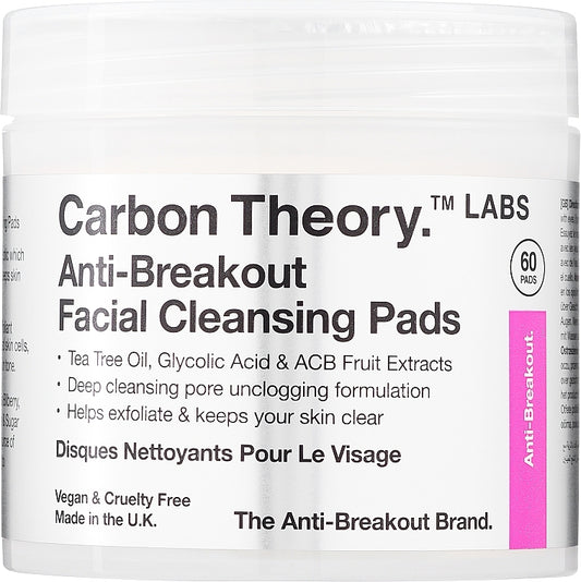 Carbon Theory Anti-Breakout Facial Cleansing Pads